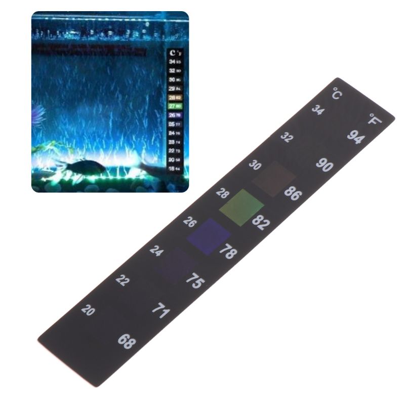 Aquarium Thermometer Sticker Fish Tank Temperatuur Digitale Weegschaal Label Stick-On