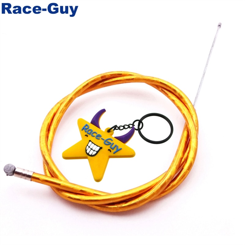 Gold Gas Throttle Cable For 2 Stroke 43cc 47c 49cc Engine Kids ATV Quad Dirt Super Pocket Bike Minimoto