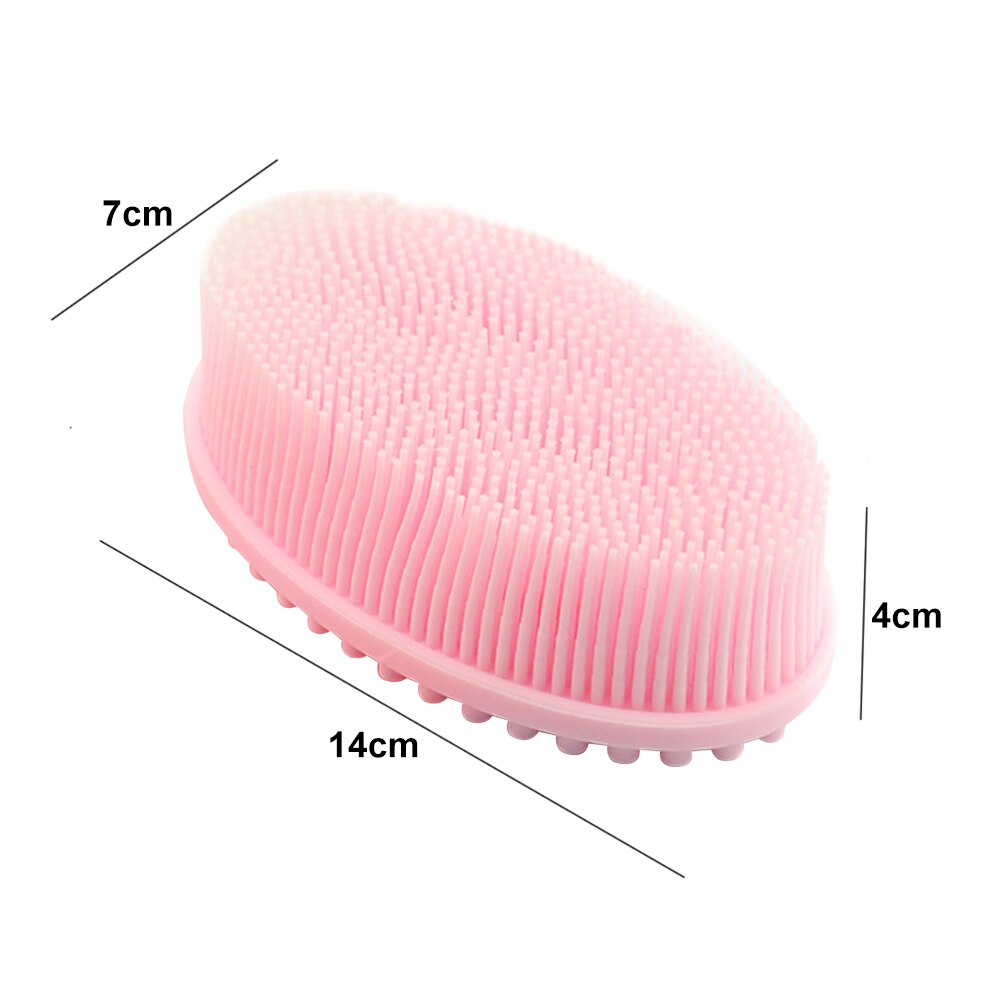 Bath Shower Scalp Bath Exfoliating Bathroom Body Brush Head Massage Baby Shower Scrubber Silicone Bubbles Puff Soft Home Shampoo