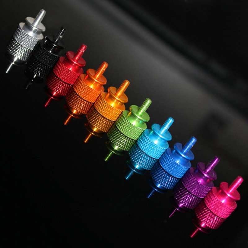 C.M Computer Components Chassis Color Aluminum Alloy Hand Screw 6 # 32 * 6 PC Power Coarse M3.5mm Screw