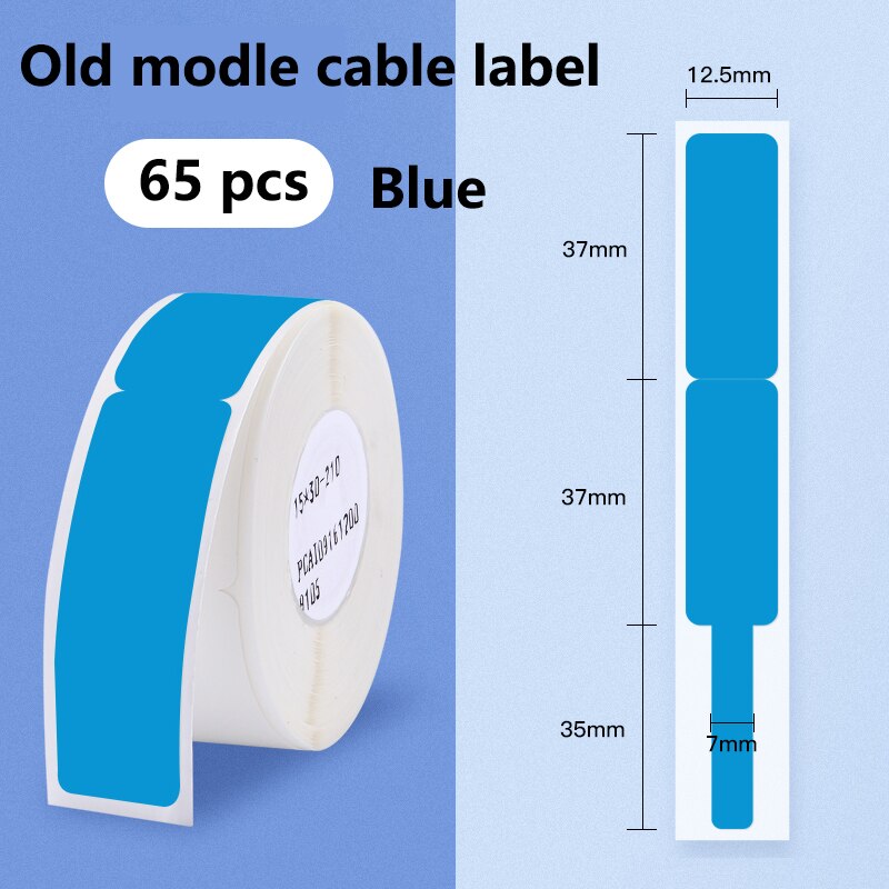 D11 D61 Selbstklebende Kabel Aufkleber Papier Wasserdicht Identifizierung Faser Draht Stichworte Etiketten Organisatoren Netzwerk Marker Werkzeug Anti: Blau alt  Modell