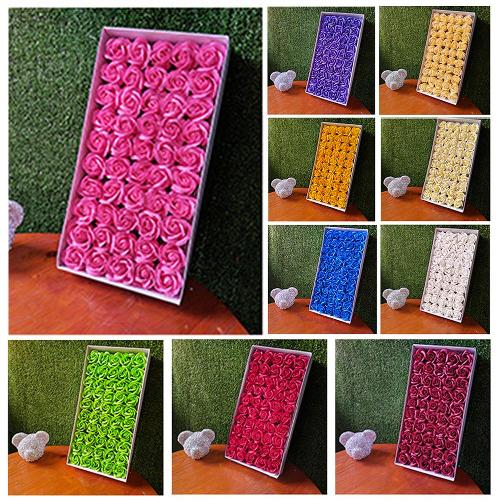 50 Pcs Kunstmatige Rozen Foam Decoratie Bloemen Real Looking Hanger Voor Valentijnsdag Moederdag Boeket Diy Wieden Douche pa