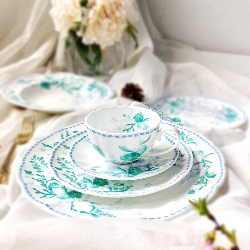 Ronde Polka Keramische Diner Borden Servies Keramische Gerechten Dessert Servies Taart Gerechten Platen Sets