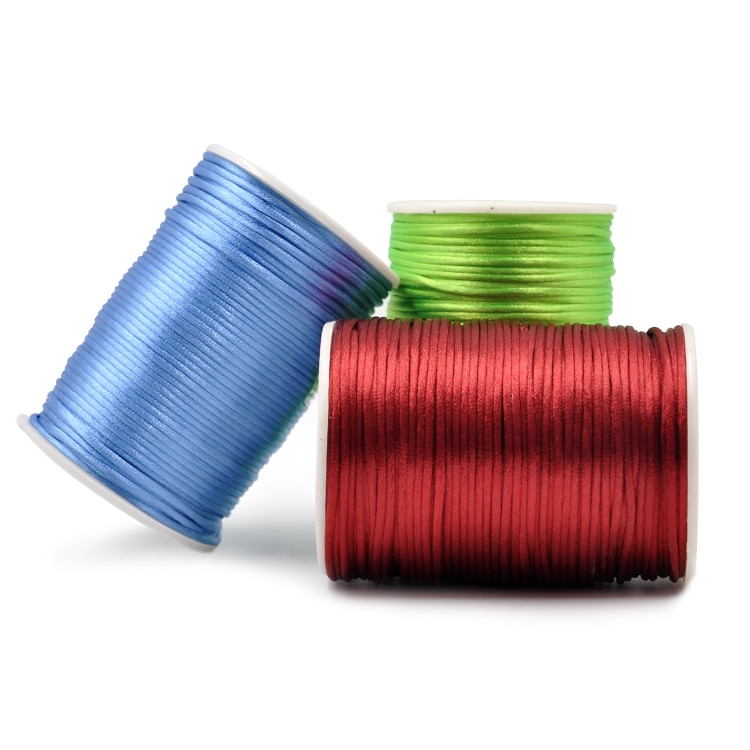100m/roll DIY Wax Line Round Teabag Waxed Cotton Hand Made 2mm Necklace Rope Knitting Cord 1 Roll String Beading Thread