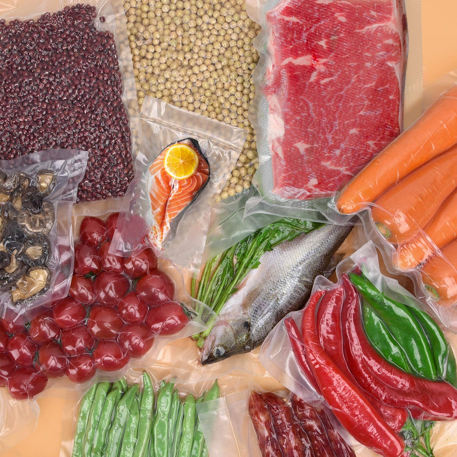 Vacuum Bags Food Storage Package For Vacuum Packing Package Bags for Food Saver Vac Sealers Sous Vide Cooking BPA Free