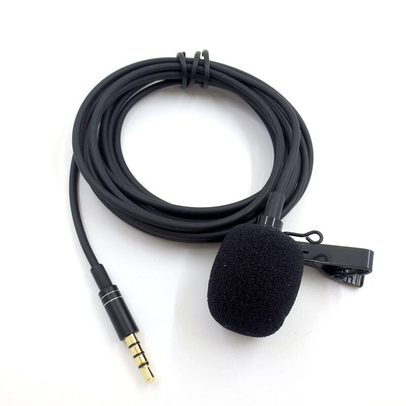 Microphone Clip-on Collar Tie Mobile Phone Microphone Mic for Ios Android Cell Phone Recording
