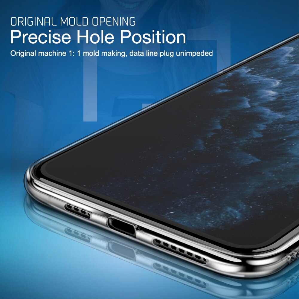 Ultra cienka szczupła przezroczysta miękka obudowa telefonu dla iPhone 6 6s 7 8 Plus 5 5s SE 2020 iPhone 11 12 Pro X XR XS Max Capa przezroczysta okładka