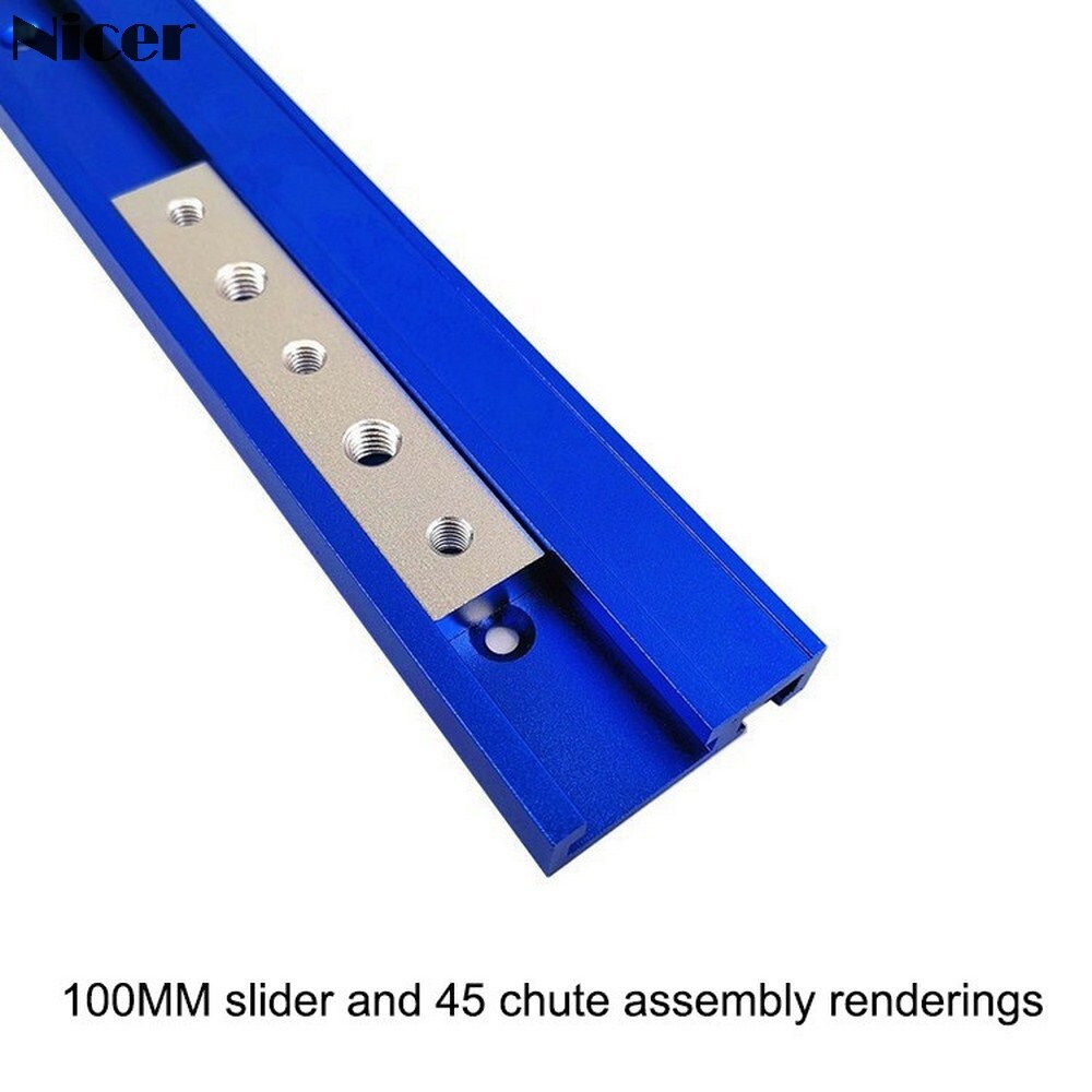 Écrou coulissant t-track M6/M8 en alliage d'aluminium, écrou à fente en T pour gabarits de Type 30/45, fixation par vis, outils pour le travail du bois