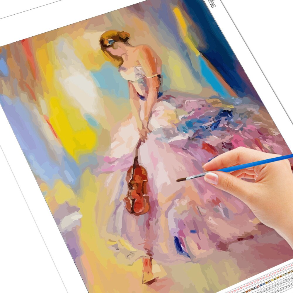 Evershine diy schilderij op nummer meisje kleuren op nummer kunst handgemaakte tekening canvas portret foto huisdecoratie