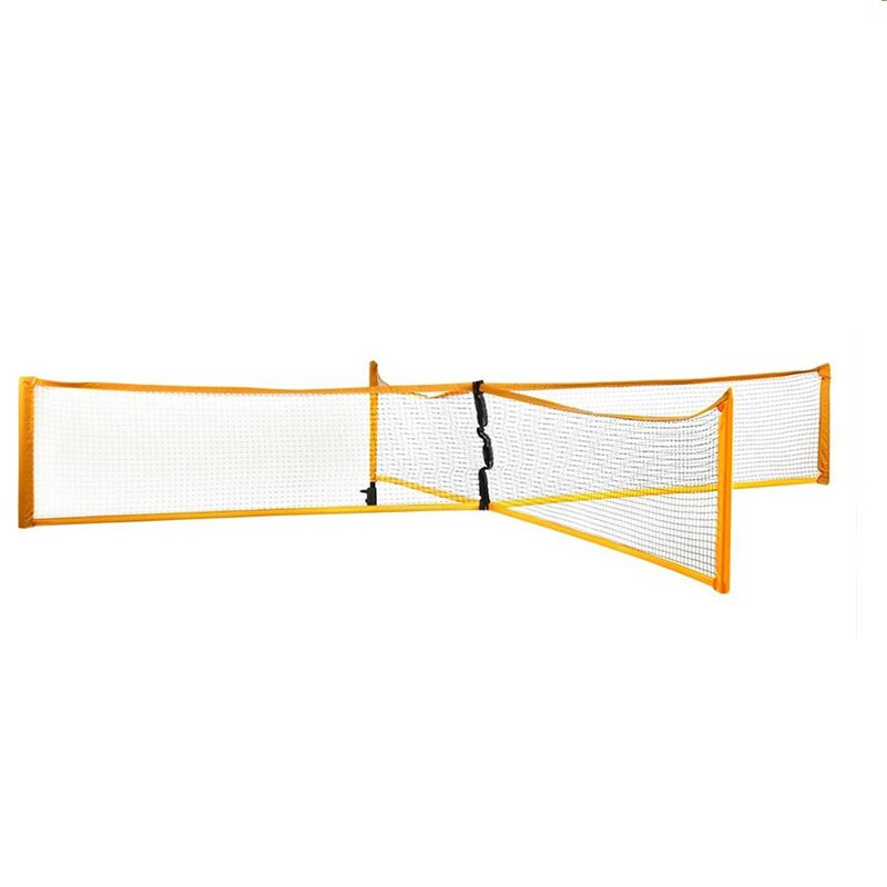Bærbar udendørs sandgræs eller indendørs cross volleyball sport volleyball netquickstart tennis badminton firkantet net