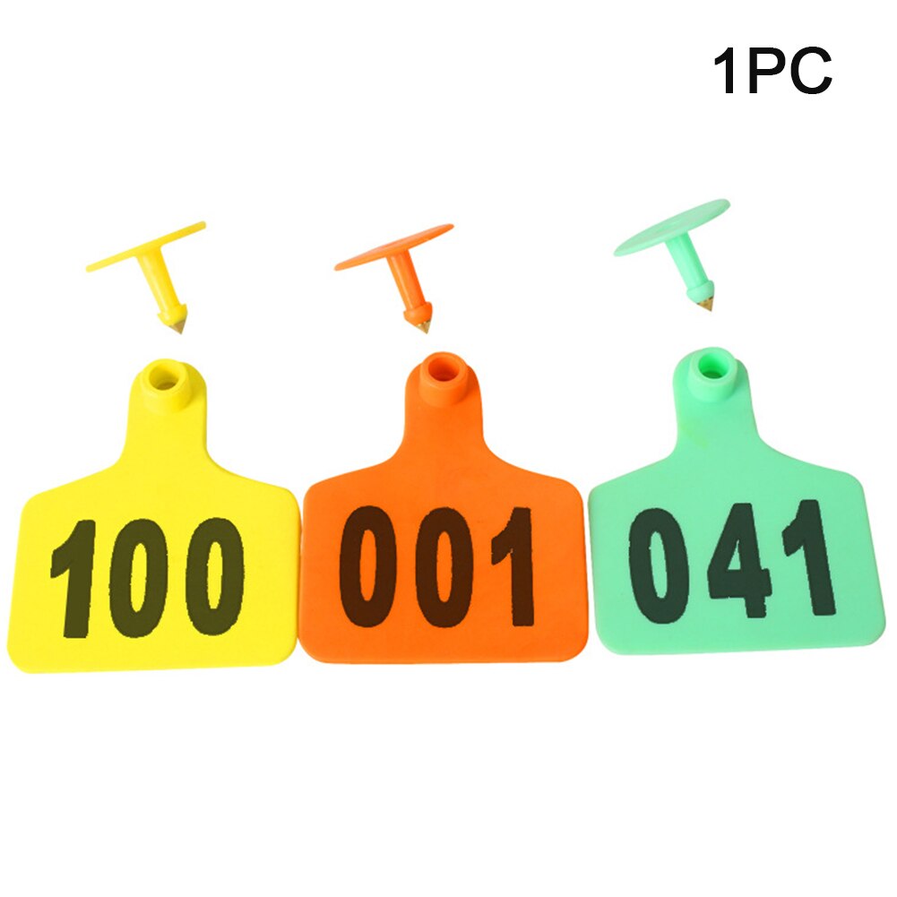 Pig Ear Tag Farm With Number 1 To 100 Identification Reusable No Fading Practical Removable Distinguishable ID Card Animal
