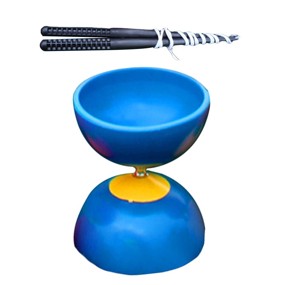 Diabolo-Juego de 3 rodamientos de YOYO chino, bolsa de palos de Metal, juguetes para niños, adultos y ancianos