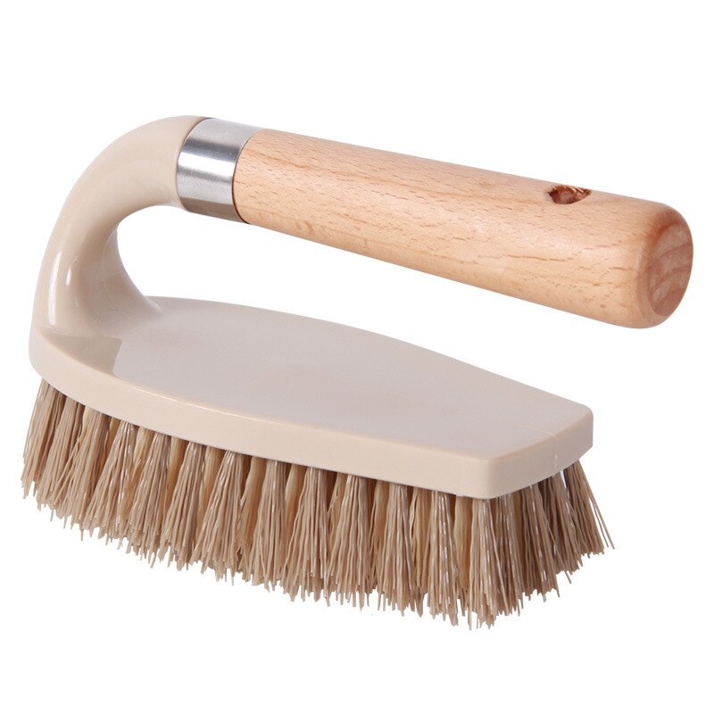 Wooden Cleaning Brush Multifunctional Log Color Shoe Washing Laundry Cleaning Brush Bathroom Floor Decontamination Brush
