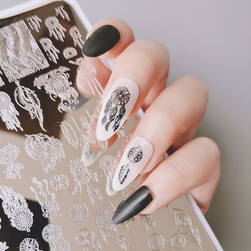 XMQ Nail ArtSteel Stamping Plates Zjoy Plus Series Image Plates Stamper Set Template Nail Printing Tools