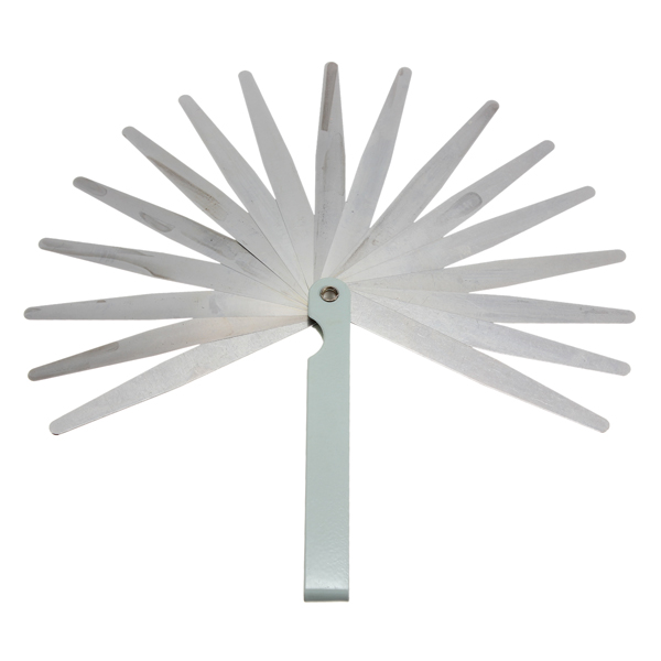 Jauge D'épaisseur (feuilles à Palper) - 17 Lames De 0.02 à 1mm - Acier Carbone - Longueur 20cm - 9