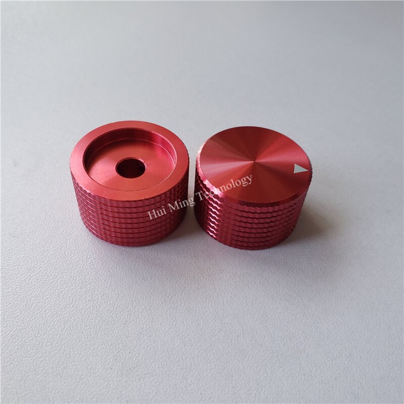 4 stk aluminium knott gitter ananas potensiometer knott 25*15.5*6mm kaps volum knott bryter sølv/svart/rød rørforsterker