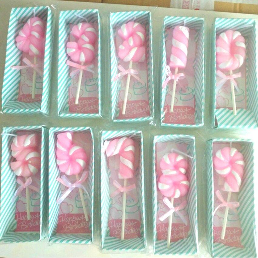 1 PCS Marshmallow Gelukkige Verjaardag Kaarsen Nummer 0-9 Birthday Party Cake Topper Decoratie Kaarsen voor Kids Volwassenen