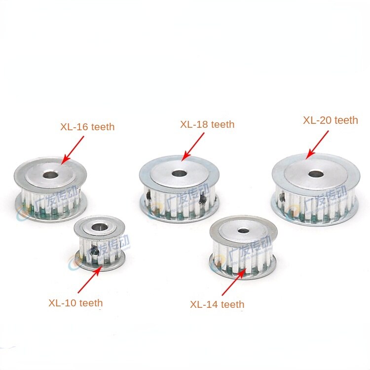 XL 42 Teeth Pulley AF Groove Width10mm Hole 10/12/14/15/16/17/18/19/20/22/24/25/28/30mm Two-Side Flat Synchronous Pulley