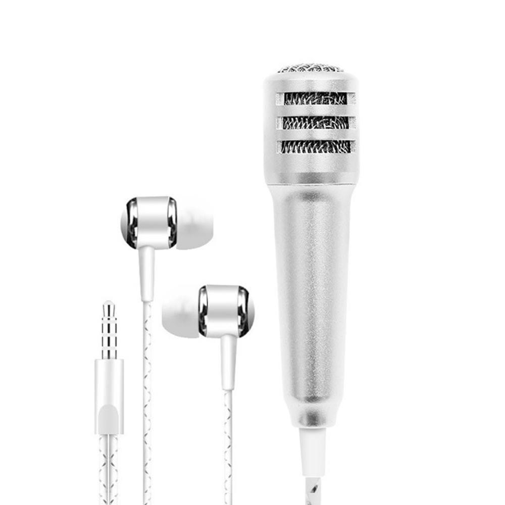 ortable Stereo Studio Mic KTV Karaoke Mini Microphone For Cell Laptop Recording Phone PC Full-scale Mic Desktop360° G1R8: C