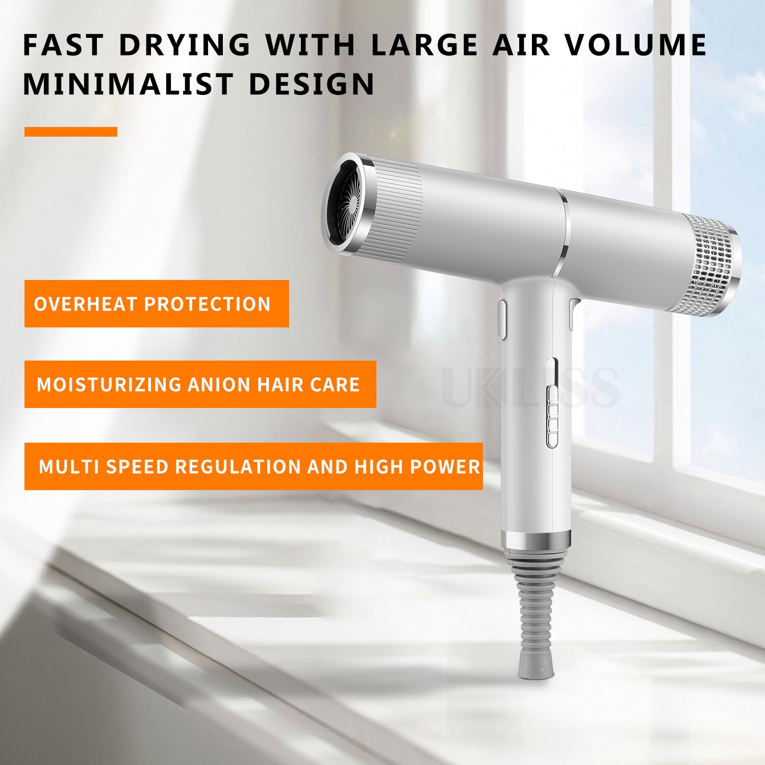 Professionele Föhn Infrarood Haardroger Anion Föhn Low Noise Elektrische Haar Blower Droger Koude Wind Salon Haar Styler