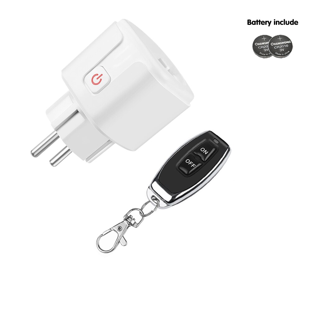 433 mhz trådløs fjernkontroll smart bryter  ac 220v 15a fjernkontroll eu stikkontakt universell rf relé mottaker på av kontroller til lys: 1s 1t