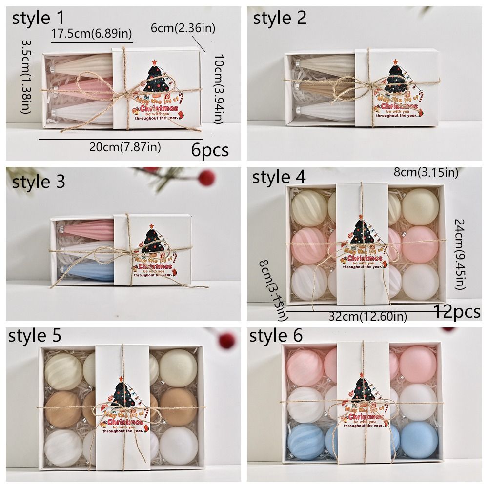 Bunte Weihnachtskugel-Ornamente, Kunststoff-Beflockung, bruchsichere Weihnachtskugeln, Anhänger, wiederverwendbare Weihnachtsbaum-Hängekugeln
