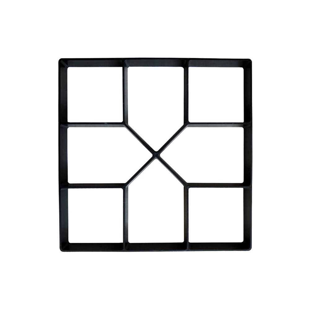 Garden Pavement Path Mold Walk Brick Concrete Form Square Stepping Stone Reusable Molds For DIY Walkway Yards Walking: B