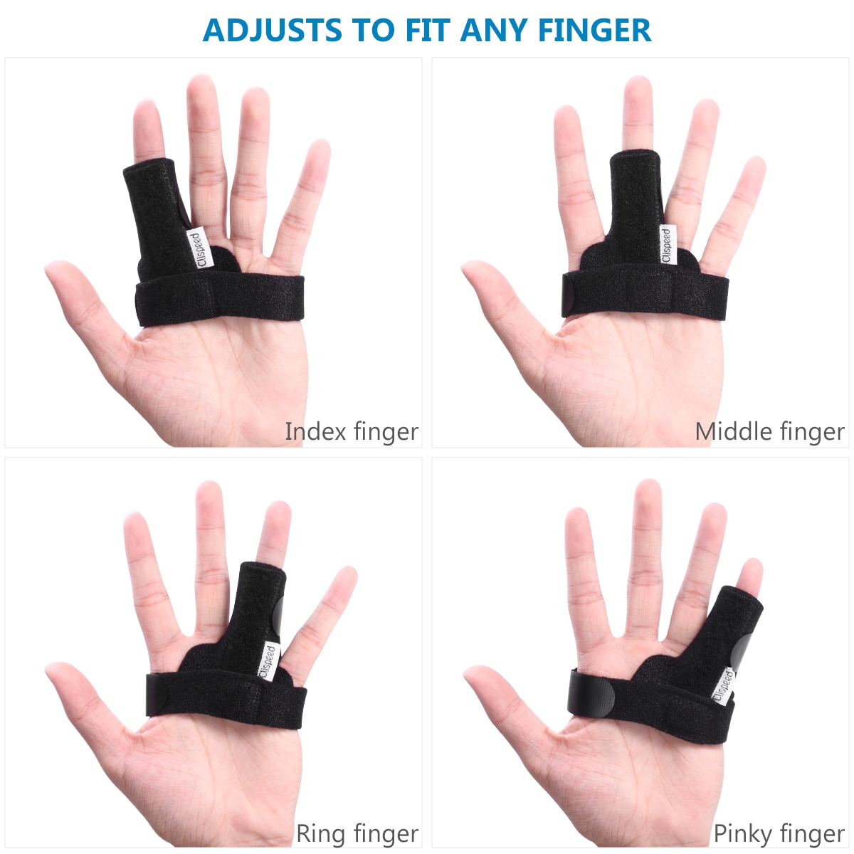 1PC Vinger Spalk Haak En Lus Vingers Bescherming Bevestiging Riem Brace Voor Midden Vinger Pinky Vinger Trigger Duim