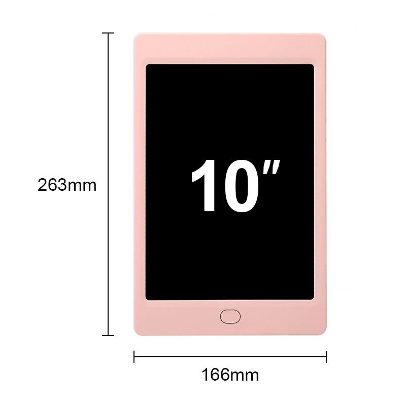 Colorful Business 10 Inch LCD Writing Tablet Digital Doodle Board Electronic Drawing eWriter Pad at Home School Office: 10inch-Pink
