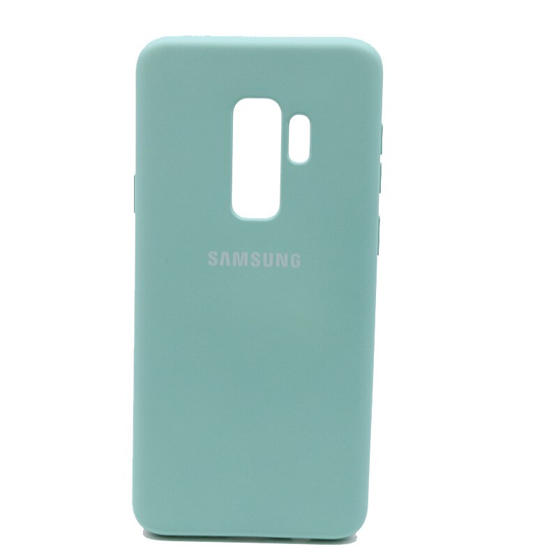 Samsung Galaxy S9/S9 Plus S9 + Seidige Silikon Abdeckung Soft-Touch-Oberfläche Zurück Schutzhülle Für Samsung s9/S9plus: For S9 / Light blue