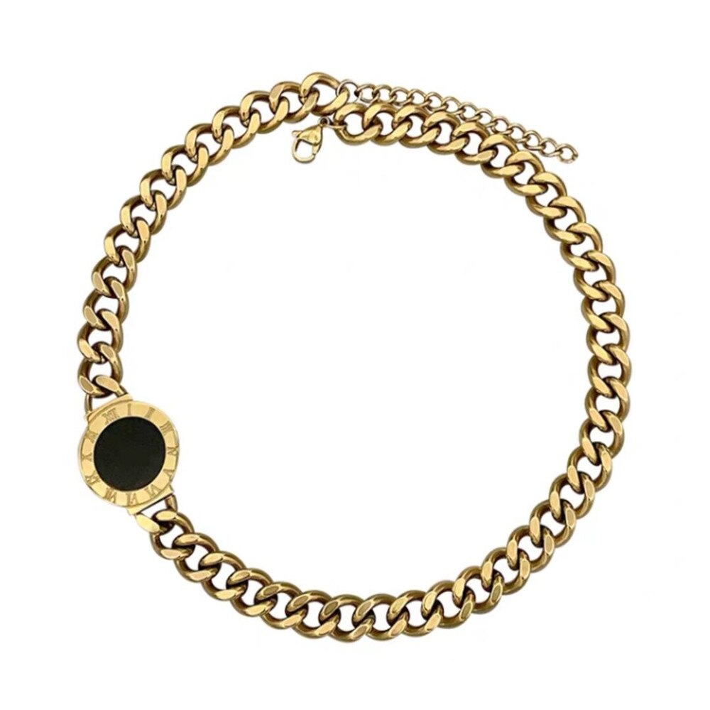 Brazalete de acero para mujer de lujo de marcas clásicas europeas y americanas de trébol de cuatro hojas: De oro y de color