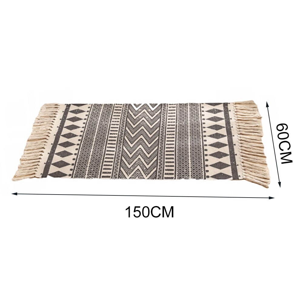 Floor Mat Retro Tapijten Voor Thuis Woonkamer Zachte Wasbare Tassel Home Tapijten Tafelloper Deur Mat Thuis decoratie