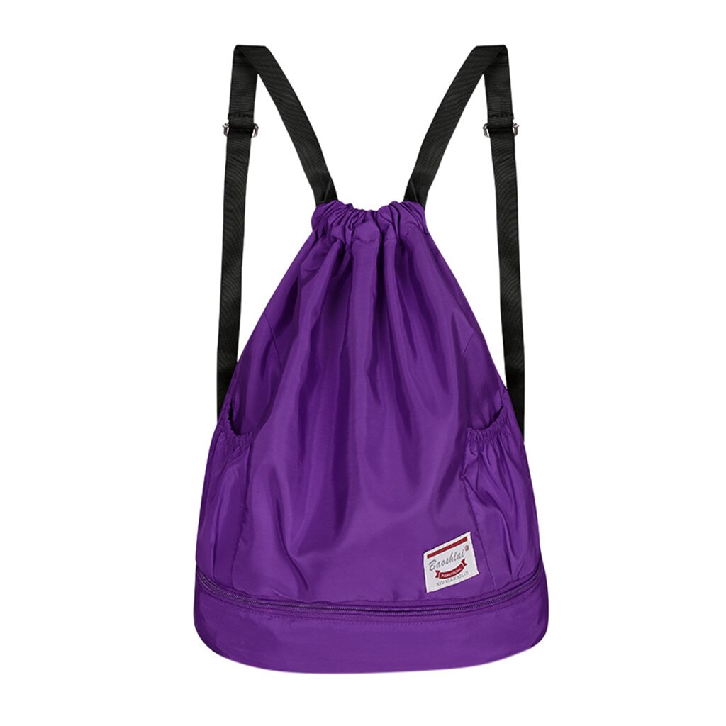 Small Drawstring Bag Sport Gym Sack Unisex Waterproof Running Cycling Hiking Outdoor Nylon Backpack Sports Bag For Men And Women: PP