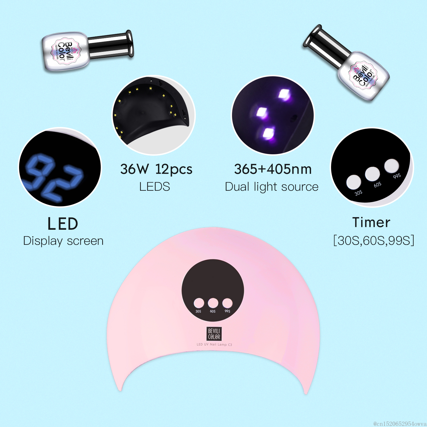 60/90/120s Timer LED UV Nail Gel Lamp Licht Gel Polish Curing USB Nail Art Droger voor Alle Gels Polish Manicure Gereedschap