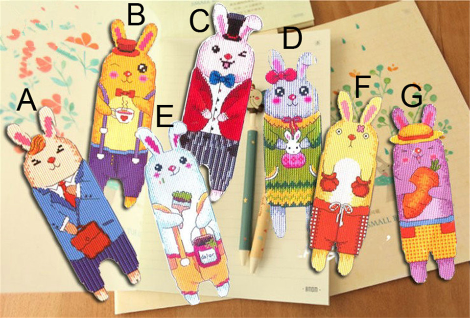 026 DIY Craft Stich Cross Stitch Bookmark Christmas Plastic Fabric Needlework Embroidery Crafts Counted Cross-Stitching Kit