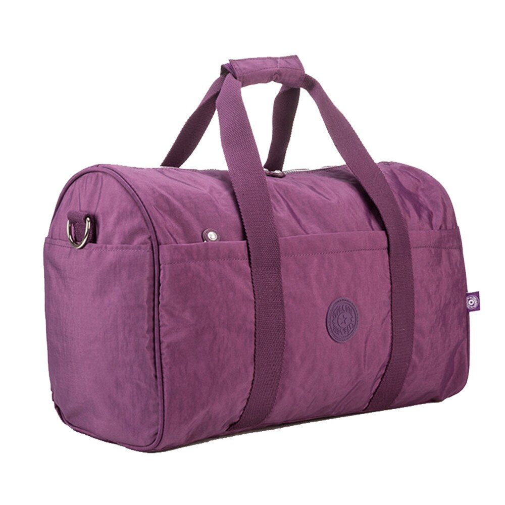 TEGAOTE, nueva bolsa de viaje ultraligera impermeable para hombres, bolsa de viaje de gran capacidad, bolsa de viaje para mujeres, equipaje de Nylon, bolsos de viaje Unisex: purple