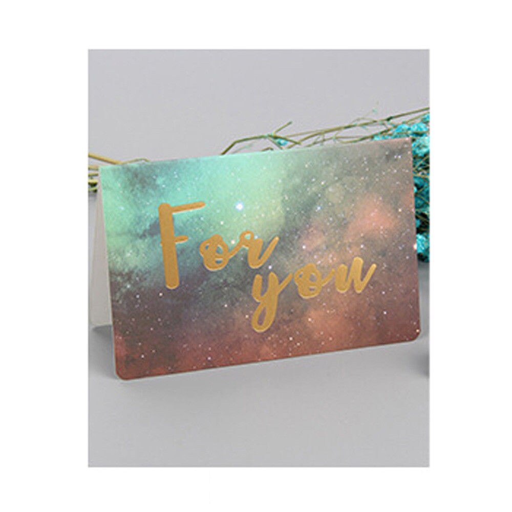 1pcStarry Series Festival Greeting Lucky Cards Happy Birthday Good Luck Message Card Wedding Birthday Party Decor Cards Blessing: 3