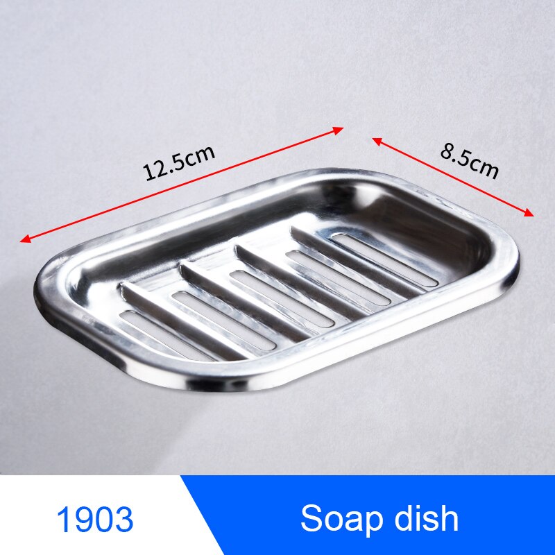 Bathroom Stainless Steel Towel Holder Wall Mounted Towel Rack Hanging Holder Single Towel Bar Ring Robe Hook Toilet Paper Holder: BAL1903