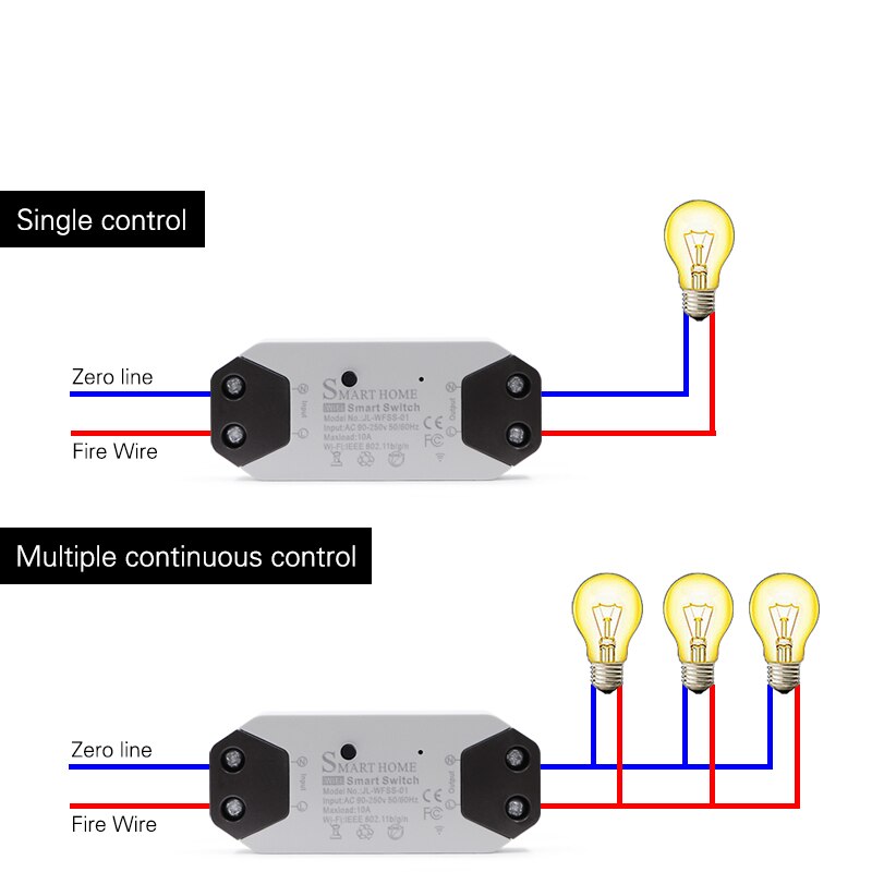 DIY tuya WiFi Smart Light Switch Universal Breaker Timer Smart Life APP Wireless Remote Control Works with Alexa Google Home