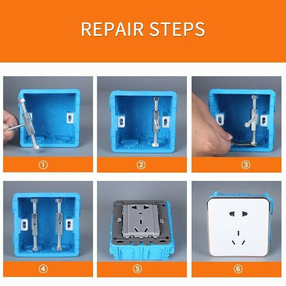 Electrical Box Repair Switch Socket Cassette Screws Support Mount Rod Switch Tool Box Accessories Electrical Repair Wall fi W5N9