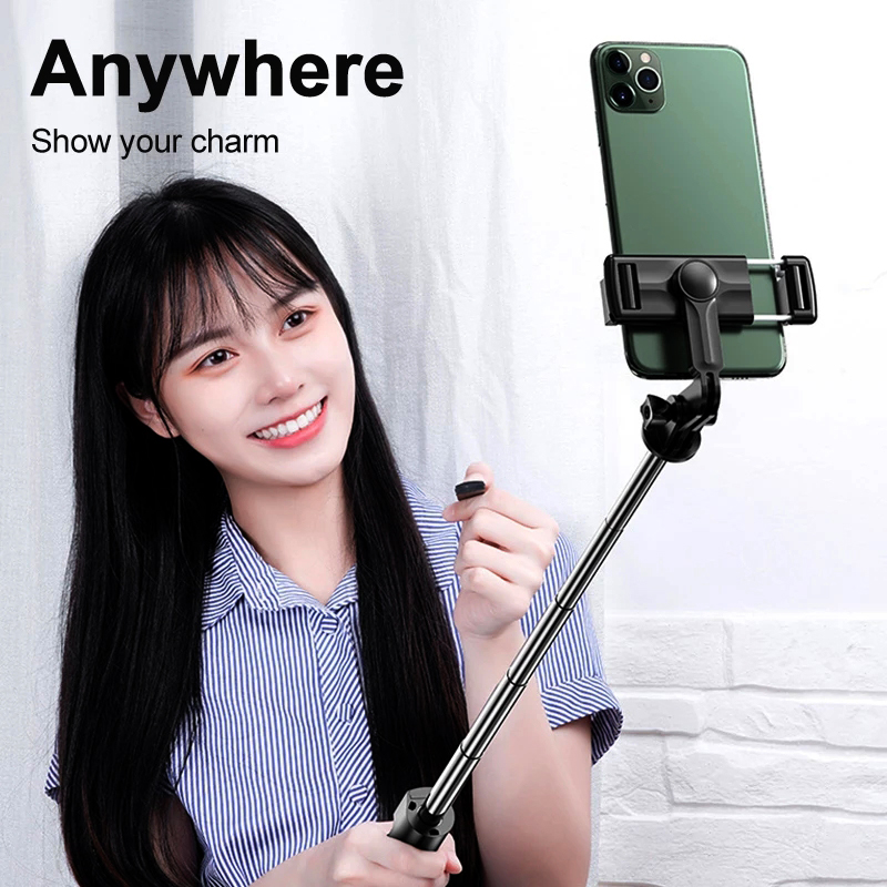 Handheld Gimbal Stabilizer Phone Gimbal Selfie Stick Tripod With Fill light For Smartphone Selfie live 360° Rotation