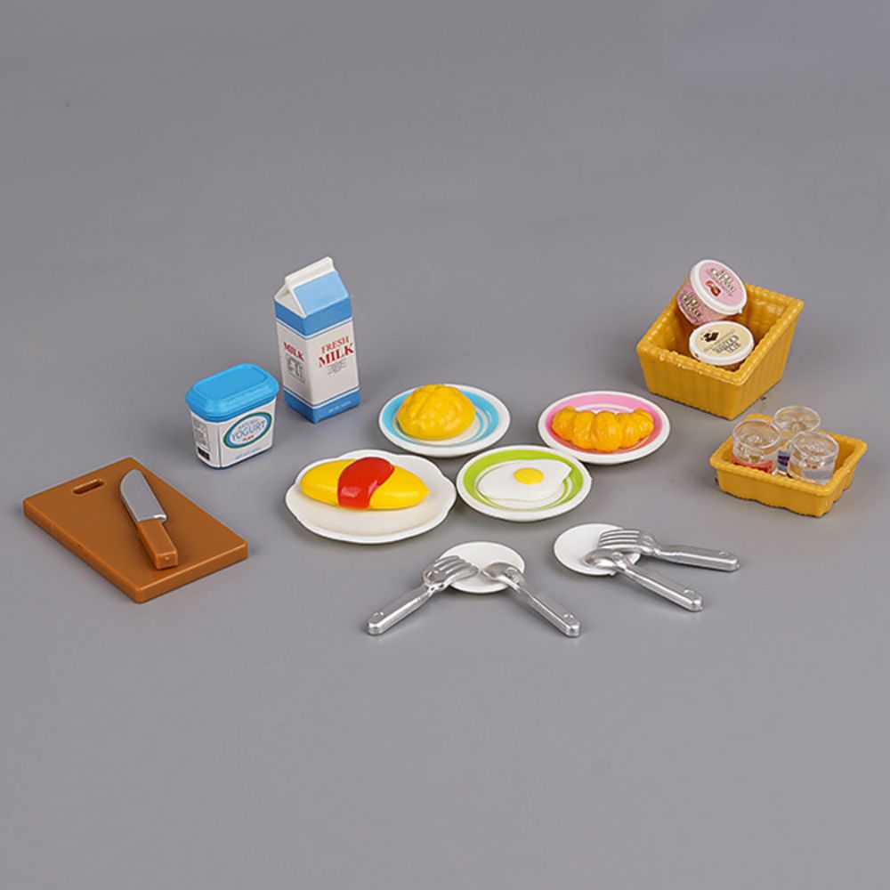 Miniature Furniture 1:12 Dollhouse Kitchen Livingroom Bedroom Set DIY Scene Doll Play Decoration Girl Toy House