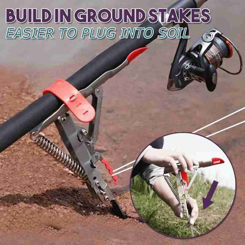 1 Pcs Outdoor Fishing Automatic Lifter Sea Pole Stand Auto Sea Rod Holder Spring shelf Rod Stand For Fishing Rod