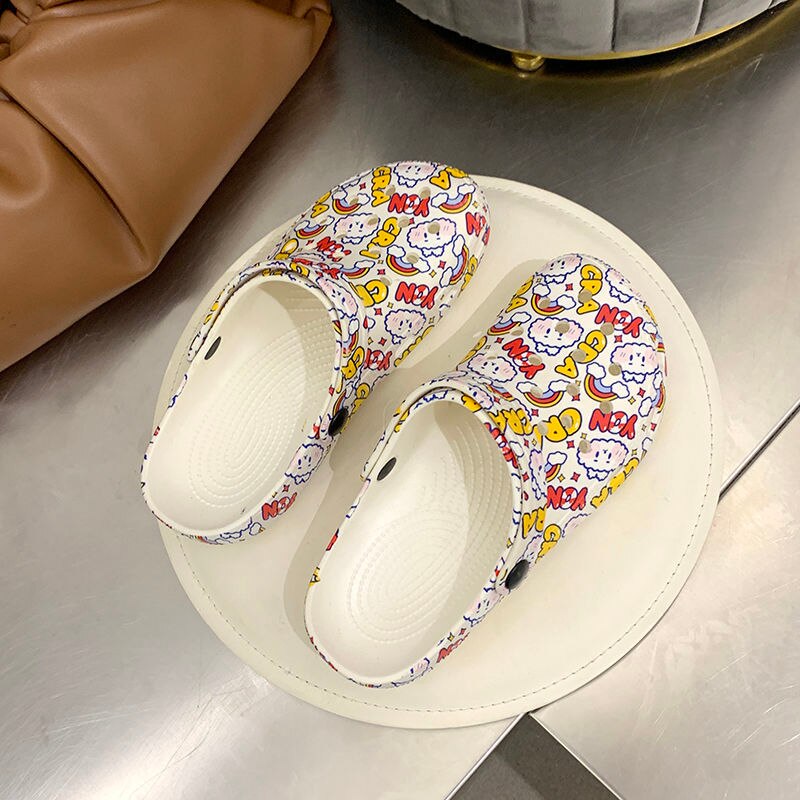 Jelly Sandals Women Summer Girl Kawaii Shoes Sanitary Clogs Flat Beach Casual Slippers