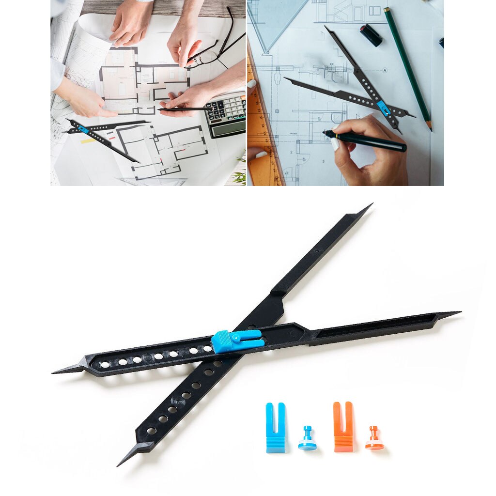 10 inch Artist Proportionele Schaal Divider Tekening Tool, Pantograaf Tekening Tool Hiermee kunnen architecten en kunstenaars verschillende metingen op papier overbrengen terwijl ze dezelfde verhoudingen behouden