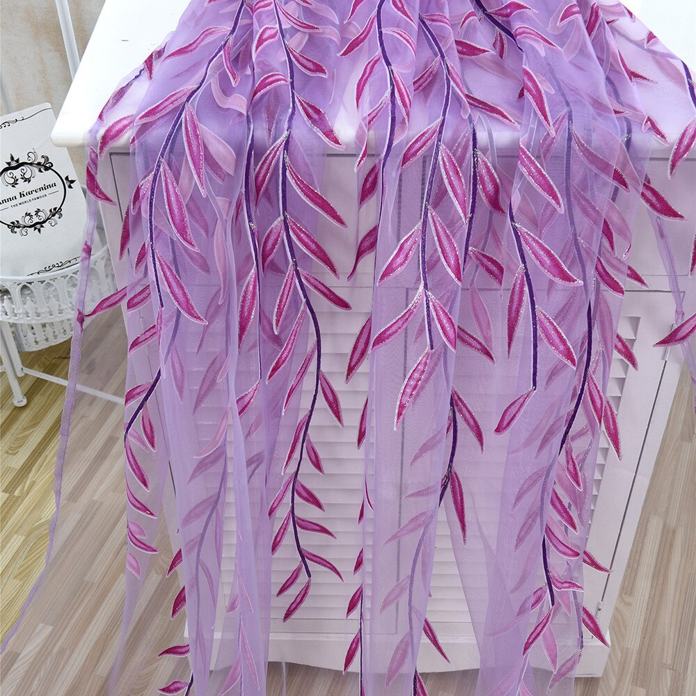 Wilg Voile Tule Kamer Gordijn Sheer Voile Panel Gordijnen Gordijn Voor Woonkamer Slaapkamer Gedrukt Gordijnen Gordijnen # P