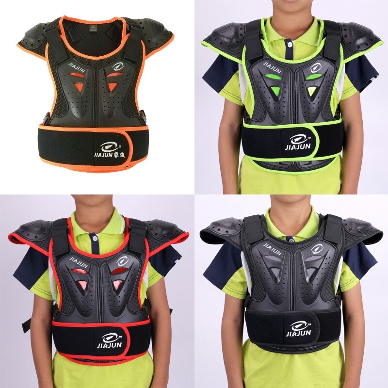 Adult Motorcycle Dirt Bike Body Armor Protective Gear Chest Back Protector 6XDB