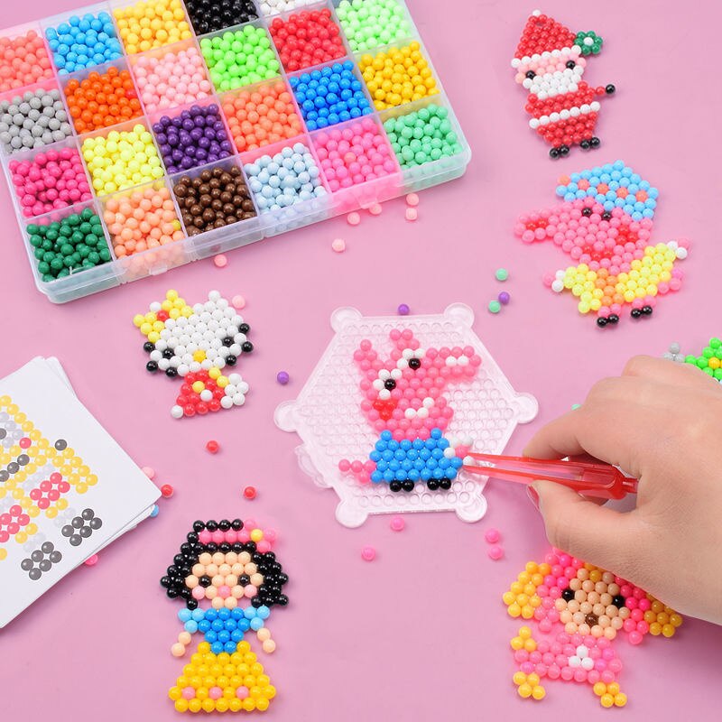 Koraliki Puzzle kryształ Handmade DIY zabawki woda Spray magiczne koraliki zestaw gry w piłkę 3D Handmade magiczne zabawki dla dzieci nowy 2022