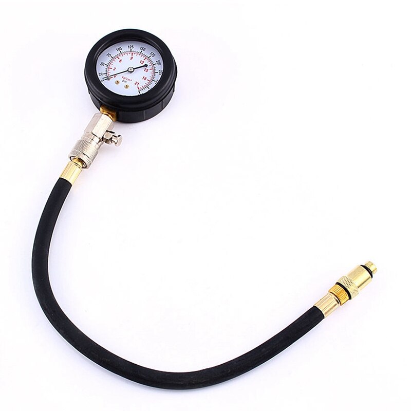 Bil motorcykler benzinmotor kompression test gauge tester kit værktøjssæt
