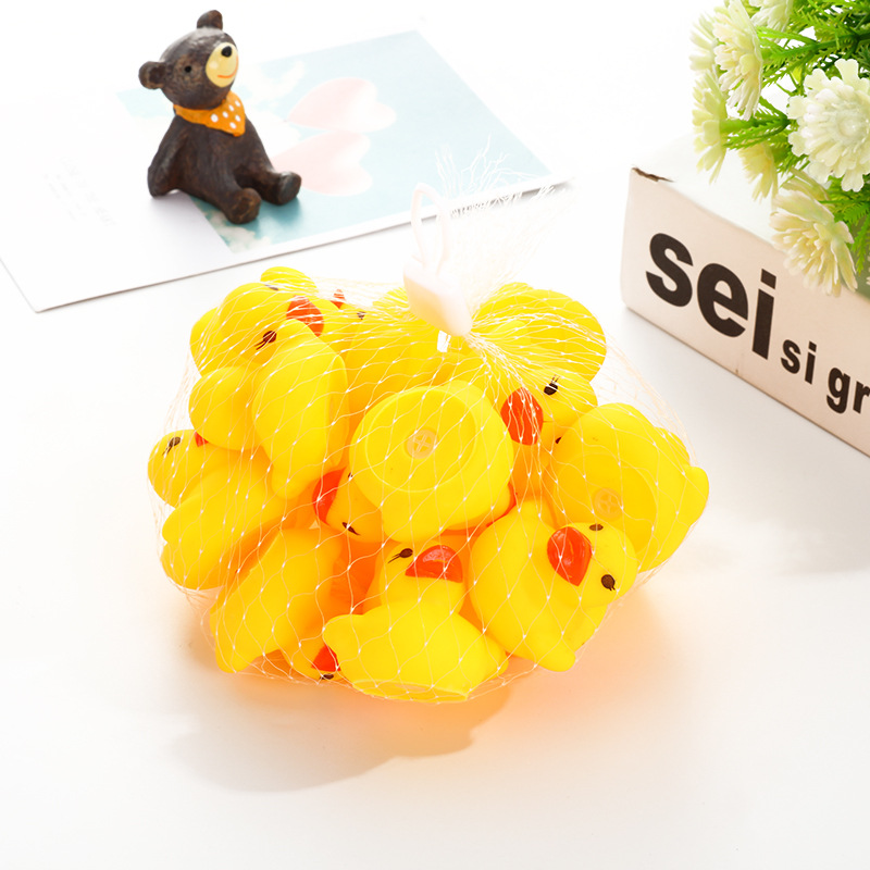 40-200 pieces squeaky rubber duck float bath toy baby shower water toy for pool party toy boys girls